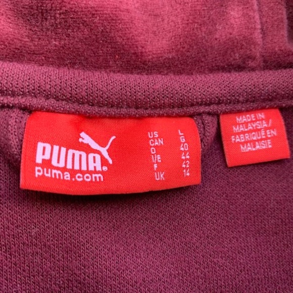 Puma zippered hooded jacket size large - Picture 8 of 8